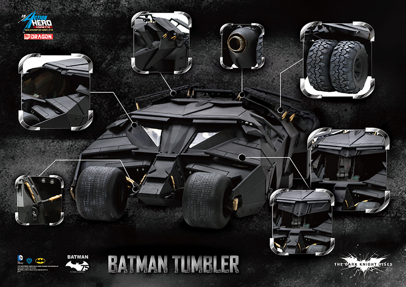 Illustration for article titled A Brilliant Dark Knight Tumbler Model, Complete With Batman To Drive It
